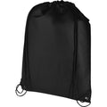 Solid Black - Front - Evergreen Recycled 5L Plain Drawstring Bag