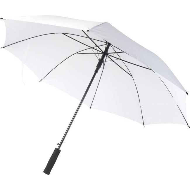 White - Front - Ibi 27" Stick Umbrella