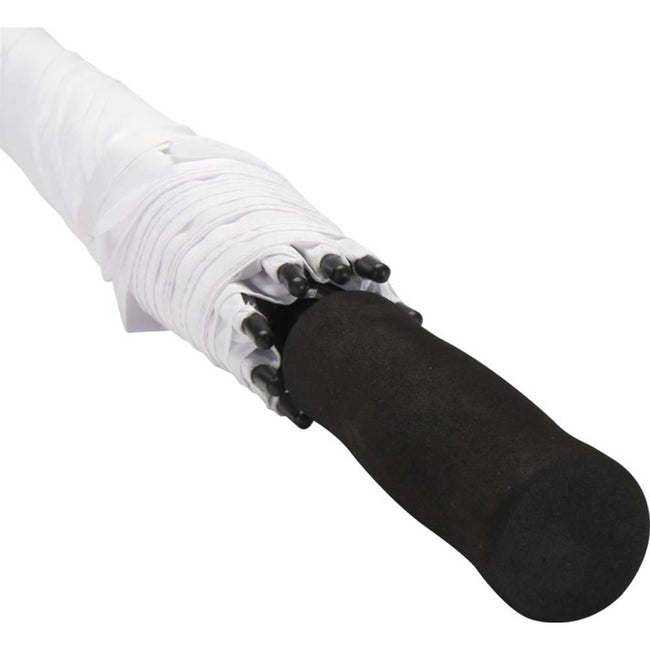 White - Back - Ibi 27" Stick Umbrella