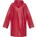 Red - Back - Unisex Adult Ada Raincoat