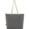 Grey - Back - Panama Recycled Beach 23L Cooler Tote Bag