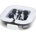 Solid Black - Side - Recycled ABS Plastic Wired Earphones