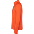 Fire Orange - Back - Roly Mens Estambul Quarter Zip Long-Sleeved Sweatshirt