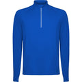 Royal Blue - Front - Roly Mens Estambul Quarter Zip Long-Sleeved Sweatshirt