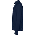 Navy Blue - Side - Roly Mens Estambul Quarter Zip Long-Sleeved Sweatshirt