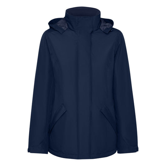 Navy Blue - Front - Roly Womens-Ladies America Padded Parka