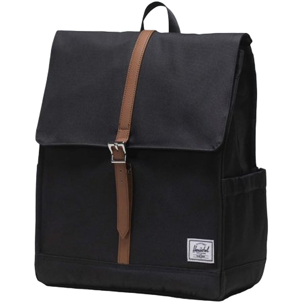 Solid Black - Front - Herschel City Recycled 16L Backpack