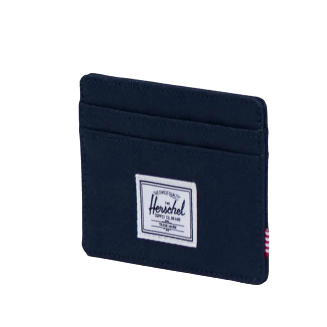 Navy - Side - Herschel Charlie RFID Blocking Card Holder