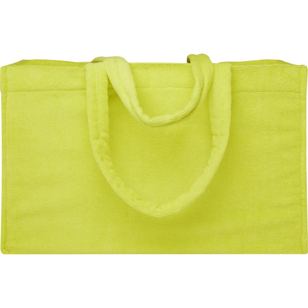 Lime - Side - Floso Siam Terrycloth Beach Recycled 13L Tote Bag