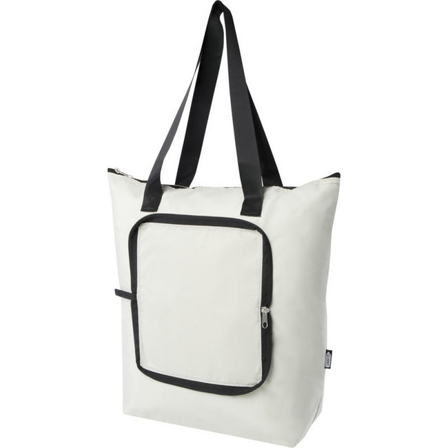 Sandstone - Side - EcoFold RPET Foldable 15L Cooler Tote Bag
