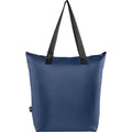 Navy - Back - EcoFold RPET Foldable 15L Cooler Tote Bag