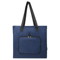 Navy - Front - Floso RPET Foldable 16L Tote Bag