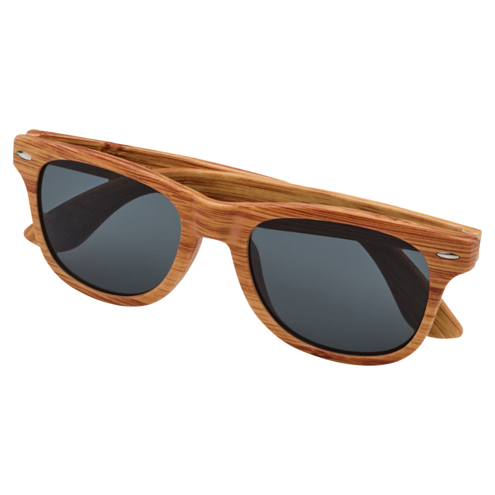 Natural - Side - Floso Mira Wood Effect Sunglasses