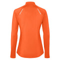 Fire Orange - Back - Roly Womens-Ladies Estambul Quarter Zip Long-Sleeved Sweatshirt
