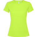 Fluorescent Green - Front - Roly Womens-Ladies Estoril Short-Sleeved T-Shirt