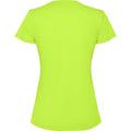 Fluorescent Green - Back - Roly Womens-Ladies Estoril Short-Sleeved T-Shirt