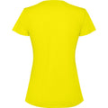 Fluorescent Yellow - Back - Roly Womens-Ladies Estoril Short-Sleeved T-Shirt
