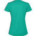 Jade Green - Back - Roly Womens-Ladies Estoril Short-Sleeved T-Shirt