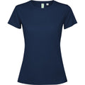 Navy Blue - Front - Roly Womens-Ladies Estoril Short-Sleeved T-Shirt