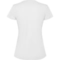 White - Back - Roly Womens-Ladies Estoril Short-Sleeved T-Shirt