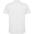 White - Back - Roly Mens Tormo Short-Sleeved Polo Shirt