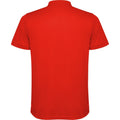 Red - Back - Roly Mens Tormo Short-Sleeved Polo Shirt