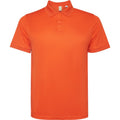 Fire Orange - Front - Roly Mens Tormo Short-Sleeved Polo Shirt