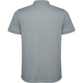 Grey - Back - Roly Mens Tormo Short-Sleeved Polo Shirt