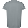 Grey - Back - Roly Mens Estoril Short-Sleeved T-Shirt