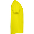 Fluorescent Yellow - Side - Roly Mens Estoril Short-Sleeved T-Shirt