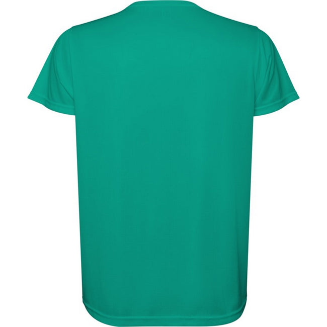Jade Green - Back - Roly Childrens-Kids Estoril Short-Sleeved T-Shirt