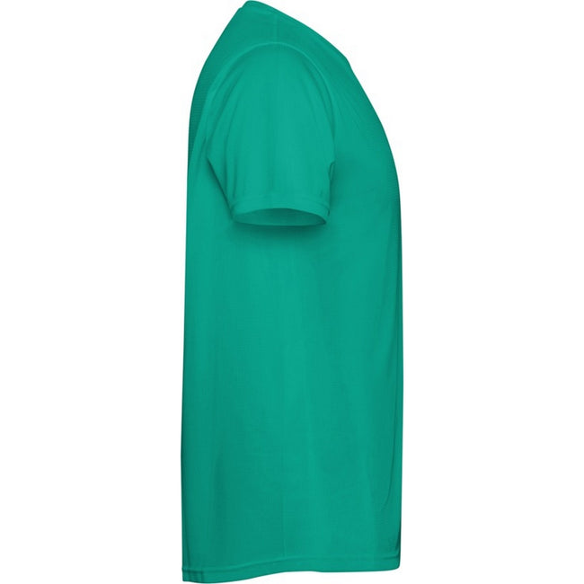 Jade Green - Side - Roly Childrens-Kids Estoril Short-Sleeved T-Shirt
