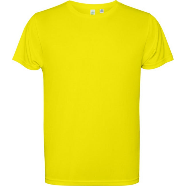 Fluorescent Yellow - Front - Roly Childrens-Kids Estoril Short-Sleeved T-Shirt
