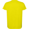 Fluorescent Yellow - Back - Roly Childrens-Kids Estoril Short-Sleeved T-Shirt