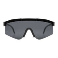 Solid Black - Front - Unisex Adult Ward Sport Sunglasses