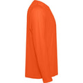 Fire Orange - Side - Roly Unisex Adult Estoril Long-Sleeved T-Shirt