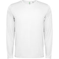 White - Front - Roly Unisex Adult Estoril Long-Sleeved T-Shirt