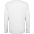 White - Back - Roly Unisex Adult Estoril Long-Sleeved T-Shirt