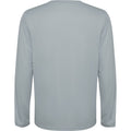 Grey - Back - Roly Unisex Adult Estoril Long-Sleeved T-Shirt