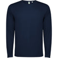 Navy Blue - Front - Roly Unisex Adult Estoril Long-Sleeved T-Shirt