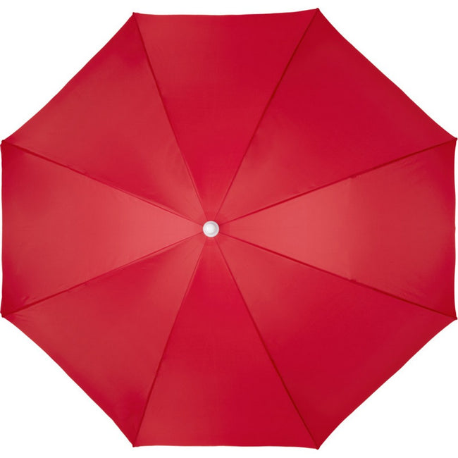 Red - Back - Floso Zenith Beach Stick Umbrella