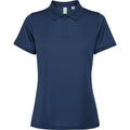 Navy Blue - Front - Roly Womens-Ladies Tormo Short-Sleeved Polo Shirt