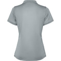 Grey - Back - Roly Womens-Ladies Tormo Short-Sleeved Polo Shirt