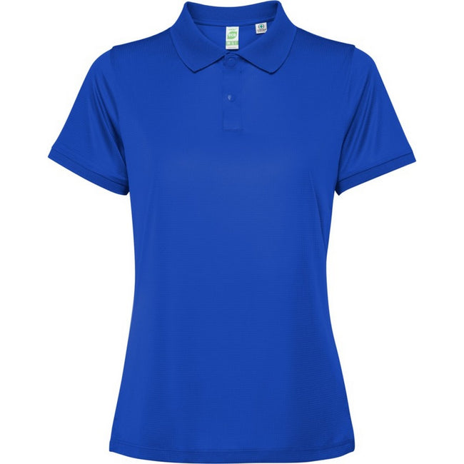 Royal Blue - Front - Roly Womens-Ladies Tormo Short-Sleeved Polo Shirt