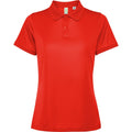 Red - Front - Roly Womens-Ladies Tormo Short-Sleeved Polo Shirt