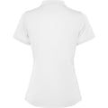 White - Back - Roly Womens-Ladies Tormo Short-Sleeved Polo Shirt