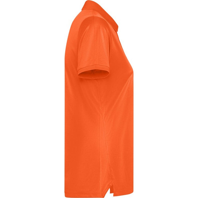 Fire Orange - Side - Roly Womens-Ladies Tormo Short-Sleeved Polo Shirt