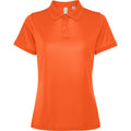 Fire Orange - Front - Roly Womens-Ladies Tormo Short-Sleeved Polo Shirt