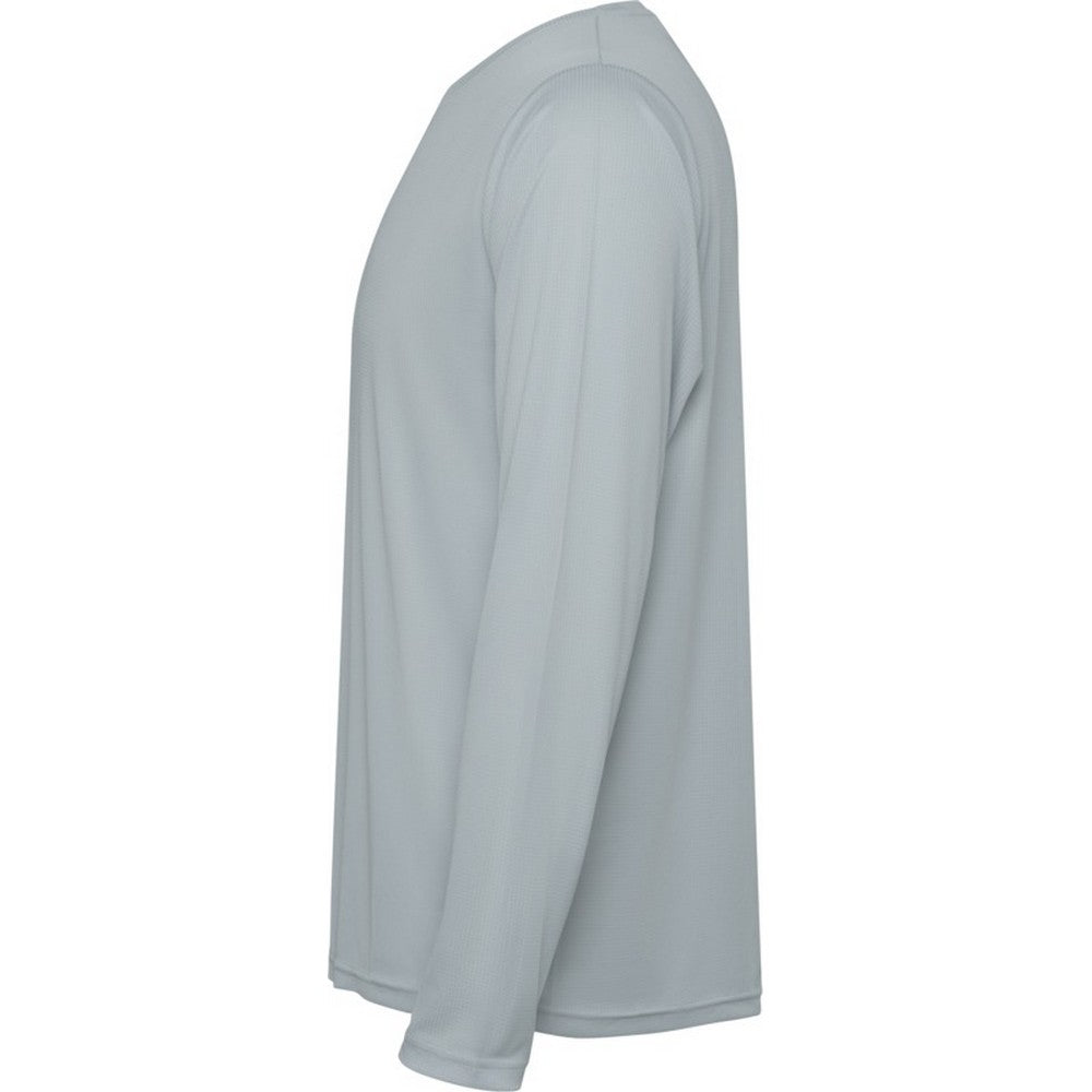 Grey - Lifestyle - Roly Childrens-Kids Estoril Long-Sleeved T-Shirt