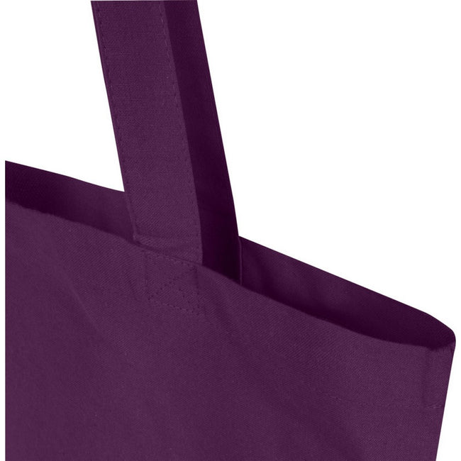 Purple - Lifestyle - Floso Madras Recycled Cotton 7L Tote Bag